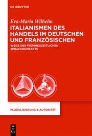 Cover von Italianismen des Handels im Deutschen und Französischen