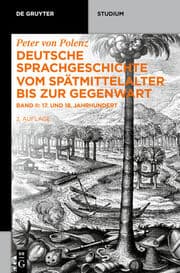 Cover von Deutsche Sprachgeschichte vom Spätmittelalter bis zur Gegenwart II