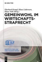 Cover von Gemeinwohl im Wirtschaftsstrafrecht