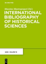Cover von International Bibliography of Historical Sciences 78/2009