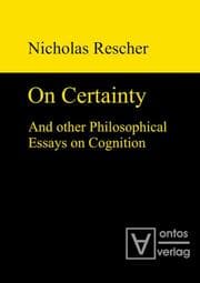 Cover von On certainty and other philosophical essays on cognition