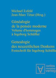 Cover von Genealogie des neuzeitlichen Denkens / Généalogie de la pensée moderne