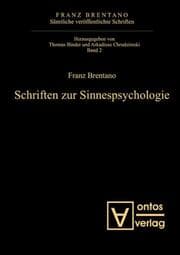 Cover von Schriften zur Sinnespsychologie