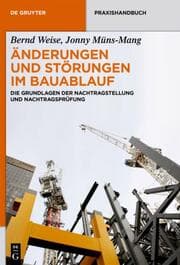 Cover von Änderungen und Störungen im Bauablauf