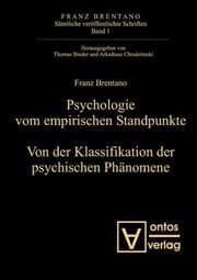 Cover von Psychologie vom empirischen Standpunkt.Von der Klassifikation psychischer Phänomene
