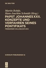 Cover von Papst Johannes XXII.Konzepte und Verfahren seines Pontifikats.