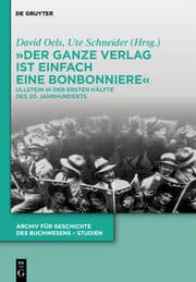 Cover von 'Der ganze Verlag ist einfach eine Bonbonniere'