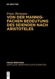 Cover von Von der mannigfachen Bedeutung des Seienden des Aristoteles