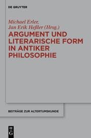 Cover von Argument und literarische Form in antiker Philosophie