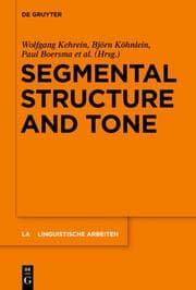 Cover von Segmental Structure and Tone