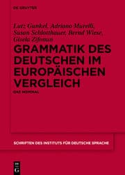Cover von Grammatik des Deutschen im europäischen Vergleich