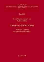Cover von Christian Gottlob Heyne