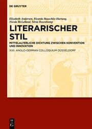 Cover von Literarischer Stil