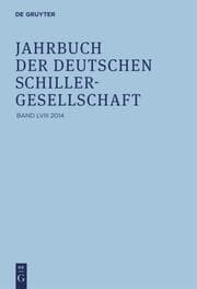 Cover von Jahrbuch der Deutschen Schillergesellschaft 58/2014