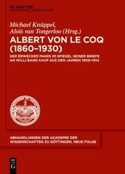 Cover von Albert von le Coq (1860-1930) - Der Erwecker Manis