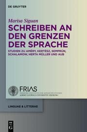 Cover von Schreiben an den Grenzen der Sprache