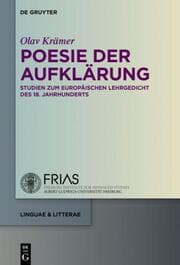 Cover von Poesie der Aufklärung