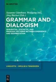 Cover von Grammar and Dialogism