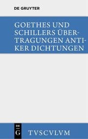 Cover von Goethes und Schillers Übertragungen antiker Dichtungen