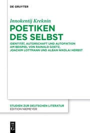 Cover von Poetiken des Selbst