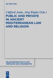 Cover von Public and Private in Ancient Mediterranean Law and Religion