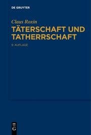 Cover von Täterschaft und Tatherrschaft