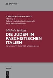 Cover von Die Juden im faschistischen Italien