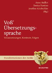 Cover von Voß' Übersetzungssprache