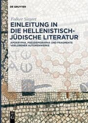 Cover von Einleitung in die hellenistisch-jüdische Literatur