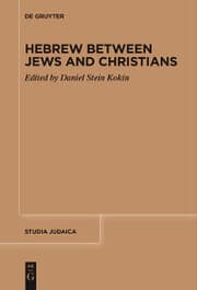 Cover von Hebrew between Jews and Christians