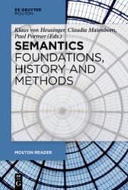 Cover von Semantics - Foundations, History and Methods