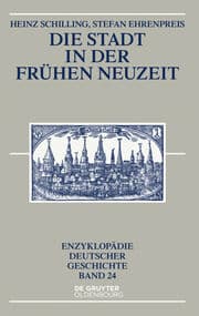 Cover von Die Stadt in der Frühen Neuzeit