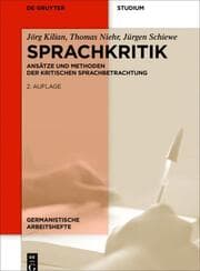 Cover von Sprachkritik