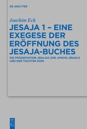 Cover von Jesaja 1 - Eine Exegese der Eröffnung des Jesaja-Buches