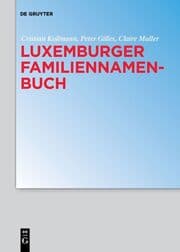 Cover von Luxemburger Familiennamenbuch