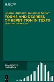 Cover von Forms and Degrees of Repetition in Texts