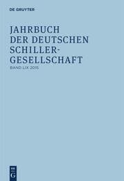 Cover von Jahrbuch der Deutschen Schillergesellschaft 59