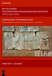 Cover von Mitteilungen des Deutschen Archäologischen Instituts 2014/2015