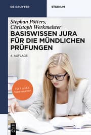 Cover von Basiswissen Jura für die mündlichen Prüfungen