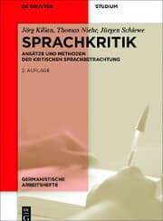Cover von Sprachkritik