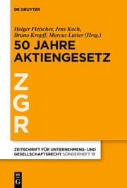 Cover von 50 Jahre Aktiengesetz