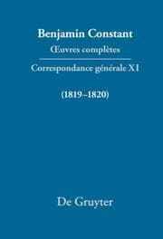 Cover von Correspondance générale 1819-1820