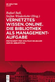 Cover von Vernetztes Wissen. Online. Die Bibliothek als Managementaufgabe