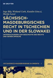Cover von Sächsisch-magdeburgisches Recht in Tschechien und in der Slowakei