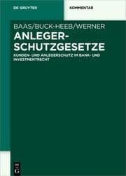 Cover von Anlegerschutzgesetze