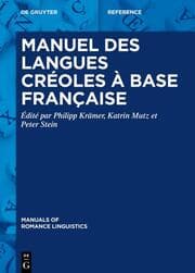 Cover von Manuel des langues créoles à base française