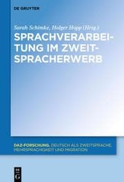 Cover von Sprachverarbeitung im Zweitspracherwerb