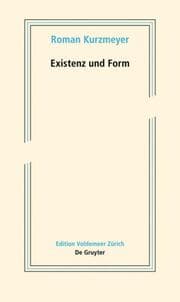 Cover von Existenz und Form