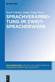 Cover von Sprachverarbeitung im Zweitspracherwerb