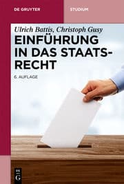Cover von Einführung in das Staatsrecht